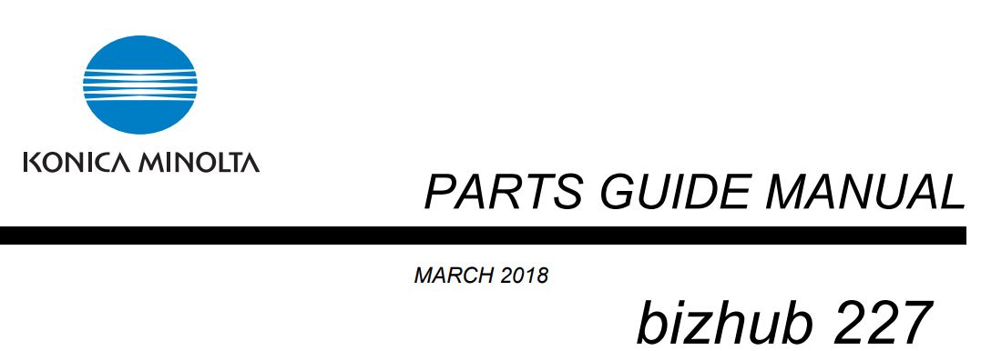 bizhub 227 Part Guides-image