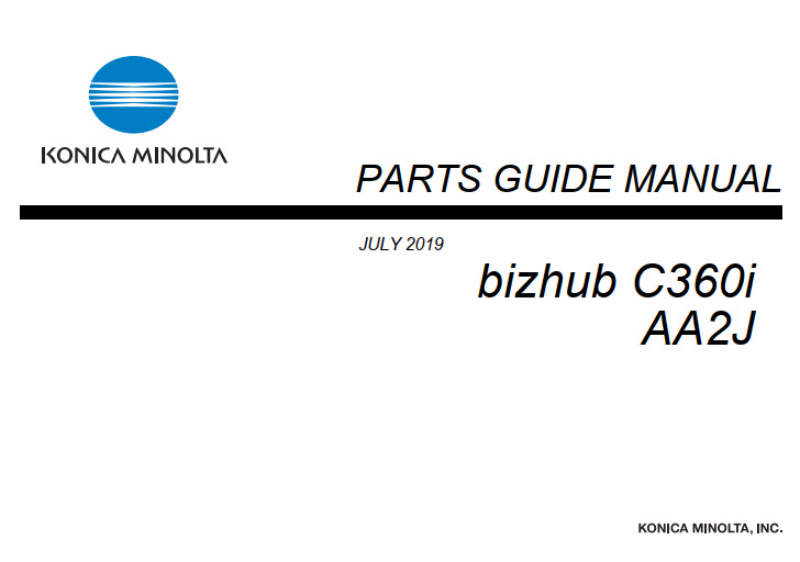 bizhub C360i Part Guide-image