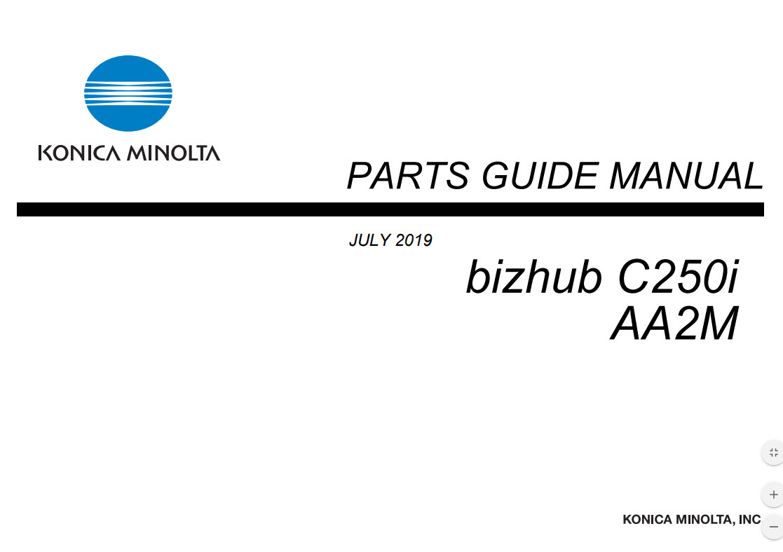bizhub C250i Part Guide-image