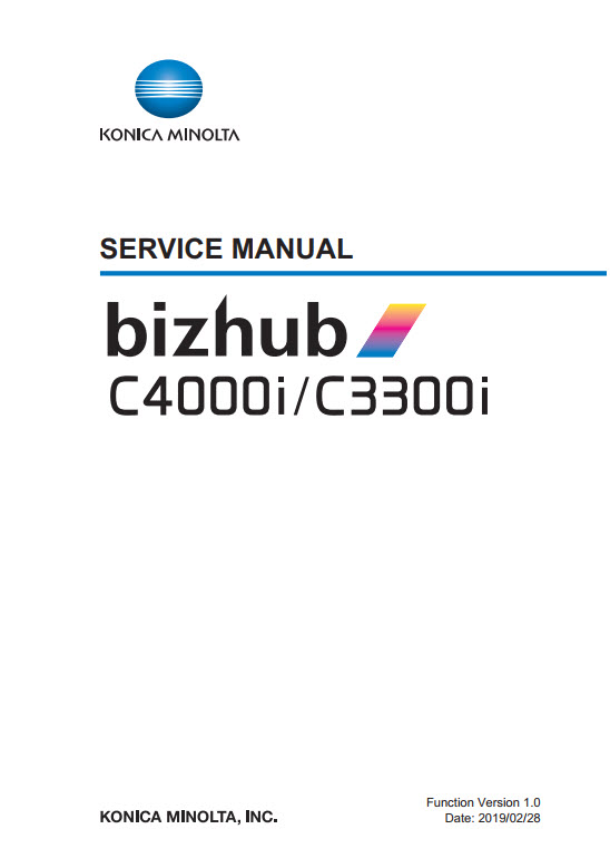 bizhub C4000i and C3300i Service Manual-image